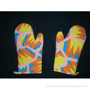 Printed Oven Mittens Gloves (OM-001)